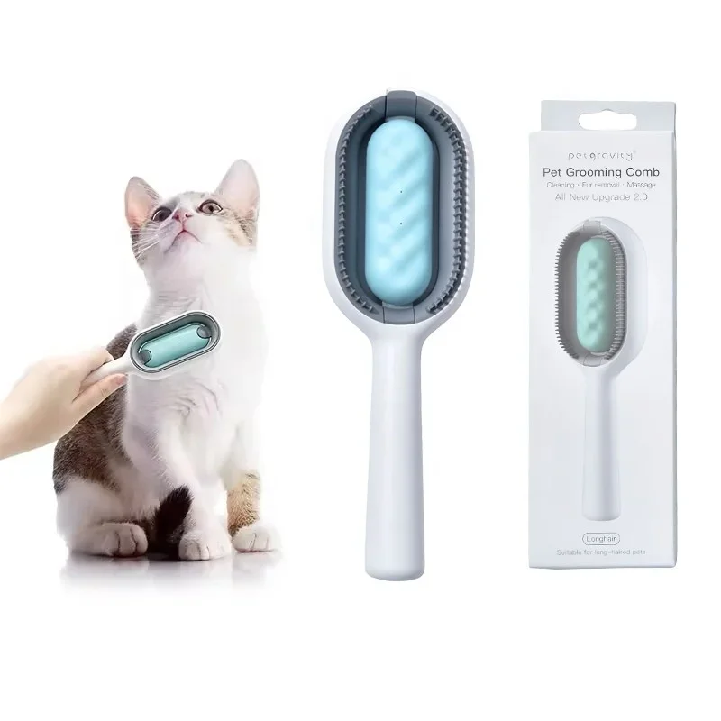 

Hot Sale Pet Cleaning Supplies Cat Massage Comb Beauty Hair Removal Brush Pet Self-Cleaning Needle Hair Pet Comb