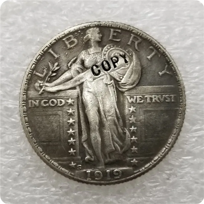 الولايات المتحدة الأمريكية 1919-P ، S ، D الدائمة الحرية الربع عملة نسخة عملات معدنية تذكارية لهواة التجميع-طبق الاصل عملات ميدالية العملات المعدنية المقتنيات