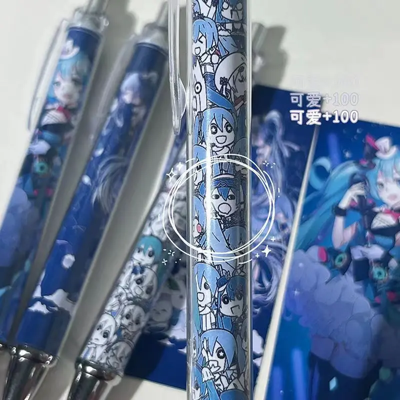 أنيمي الظاهري المغني ميكو الكرتون نمط 0.5 مللي متر الأسود هلام أقلام مكتب دراسة القرطاسية Kawaii طالب هدية عيد ميلاد #3