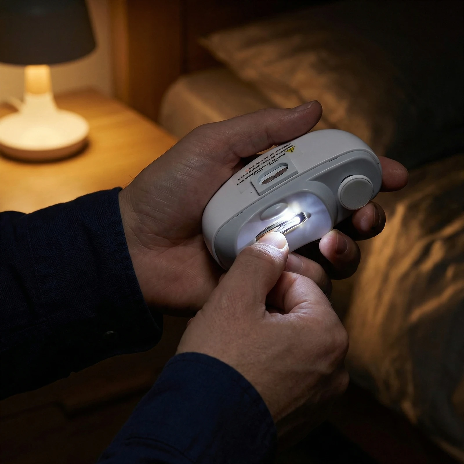 

3 In 1 Electric Nail Clipper with LED Smart Toenail Grinder USB-C Charging Painless Nails Cutter Polisher Automatic Nail Trimmer