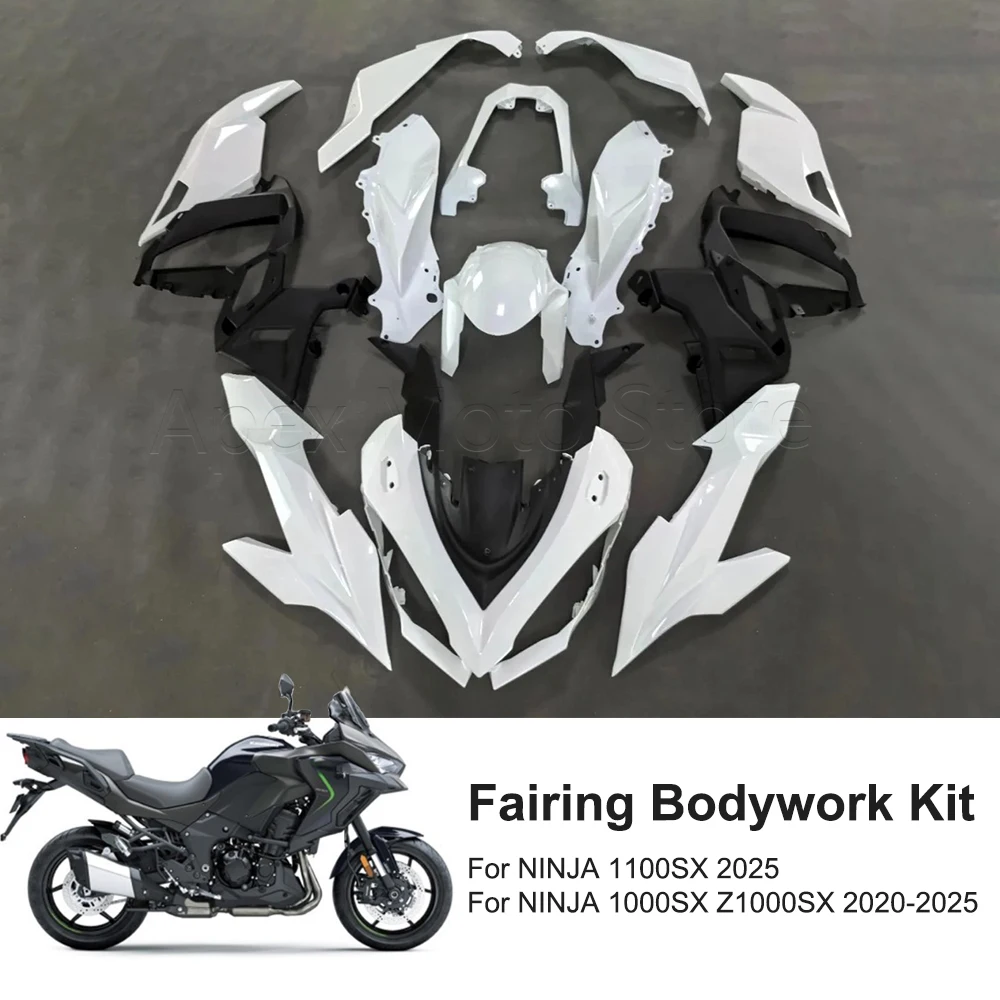 

For Kawasaki NINJA 1100SX 1000SX Z1000SX 2020-2025 Motorcycle Unpainted Full Fairing Bodywork Kit Cowl Panel Cover ABS Plastic