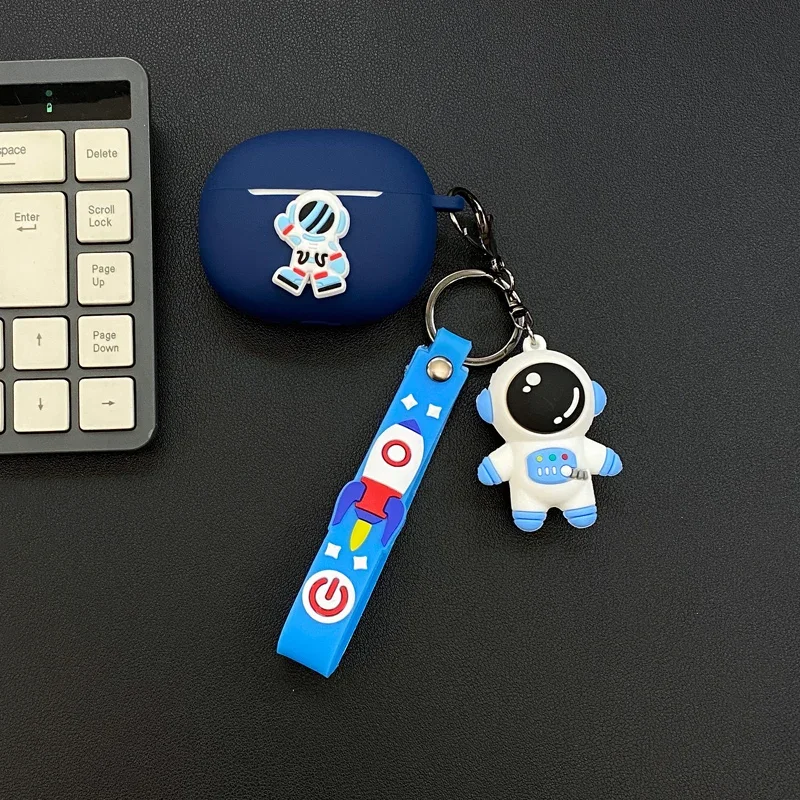 ل EarFun الهواء الحياة TW205/air 2 nc حافظة الكرتون رائد الفضاء سيليكون سماعة حامي غطاء ل Earfun Air Mini2 صندوق سماعة الرأس