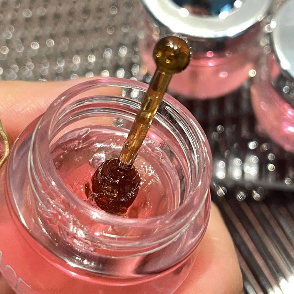 Bálsamo labial hidratante, máscara labial, maquiagem labial, pêssego mel, anti-cracking, desvanece-se lábios, linhas, batons base, geléia