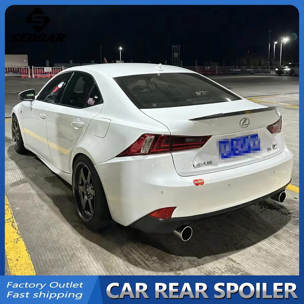 Für 2013-2018 Lexus IS IS250 200t IS300 350 XE30 M4 Style Hochwertiger ABS-Kunststoff Glänzend Schwarzer Spoiler Kofferraumflügel Heckspoiler