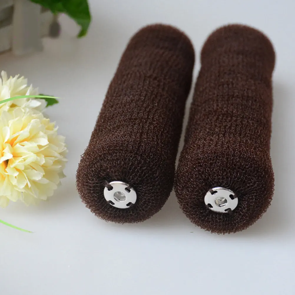 3Pcs Hair Donut Bun Makers Long Hair Bun Shaper Easy Hairstyling Tool Elastic Nylon Hairbands for Party Home Office