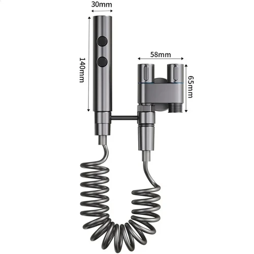 Rociador de grifo de bidé de mano, juego de rociador de bidé de baño de acero inoxidable, cabezal de ducha rociador de mano autolimpiante