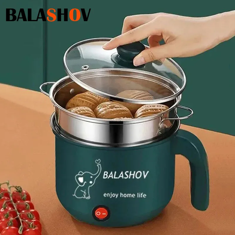 

1.5L Mini Home Cooking Pot Multifunctional Electric Non Stick Rice Cooker Safety Material Potable Hot Pot Rice Cooker Appliances