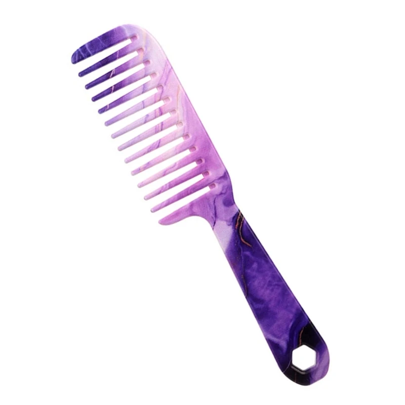 Shower Comb Wide Tooth Combs Printed Hairdressing Combs Curly Comb Hair Brush Comb Hair Styling Accessories Dropship