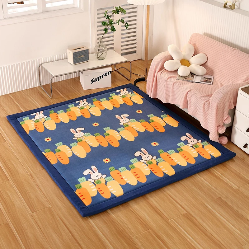 Thickeness 3CM Coral Fleece Tatami Carpet Bedroom Mats Children Climbed Playmat Home Mattress Living Room Rugs Floor Carpet
