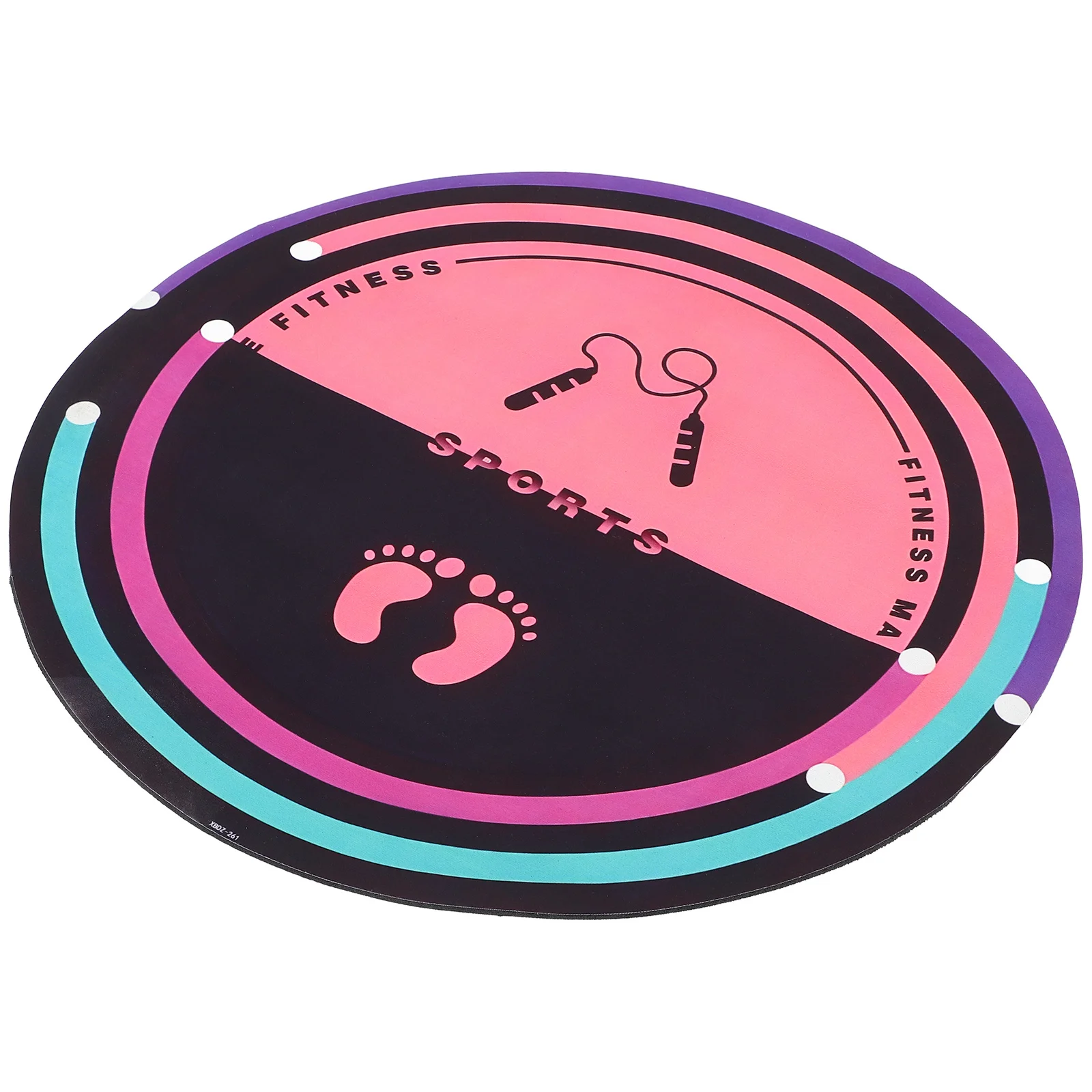 القفز على الحبل حصيرة 30 بوصة سميكة عدم الانزلاق المحمولة بساط للتمارين المنزلية اليوغا بيلاتيس اللياقة البدنية التدريب عازلة للصوت الرياضة