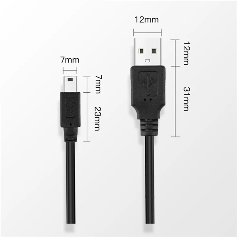 ABKQ-2X Кабель для записи вождения Мини 5 В 2000 мА Автомобильные принадлежности Зарядный кабель 3,5 м Адаптер GPS-навигатора Вилка питания B