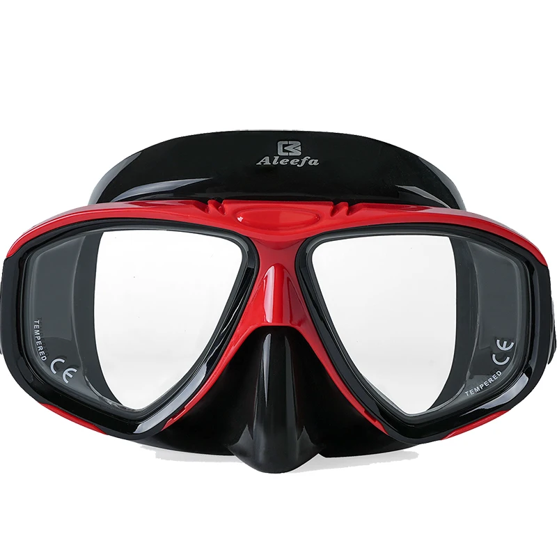 Myopie-Schnorchel-Tauchset – Anti-Burst-Maske aus gehärtetem Glas, Antibeschlag, leicht atmender Schlauch für Erwachsene, Schwimmen und Schnorcheln – Detail 3