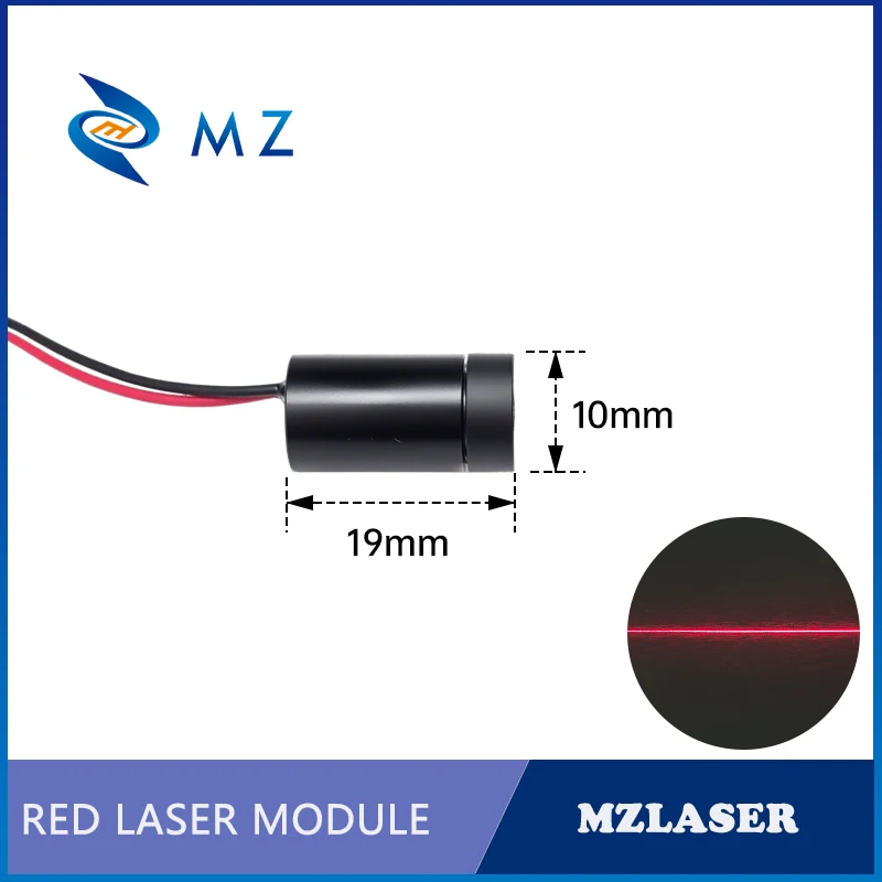 Compact Adjustable Red Line Laser Module D10mm 635nm 638nm 650nm 660nm 0.5mW 1mW 5mW 10mW 3V Industrial Grade for Woodworking