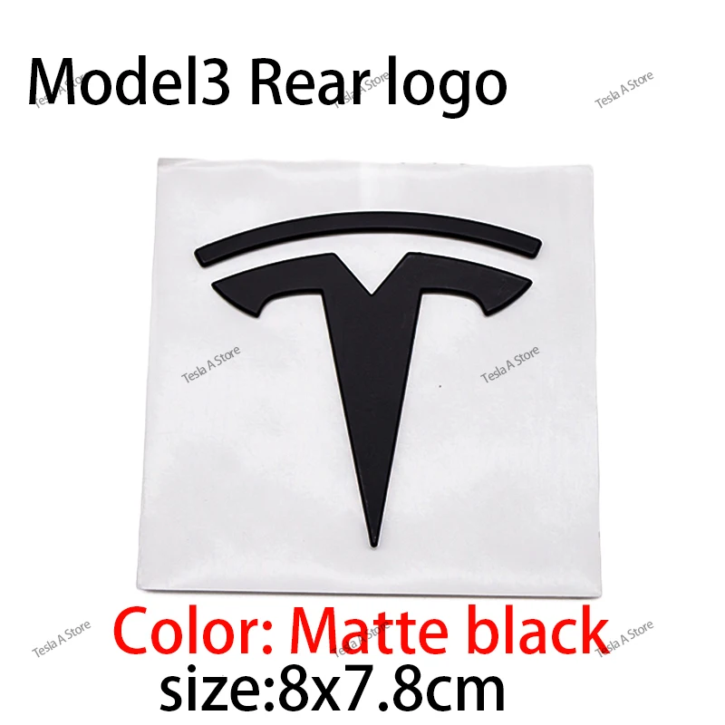 1 PCS ABS front label trunk label for Tesla Model 3 Mode Y logo replaceable rear tail label Auto Accessories personalization