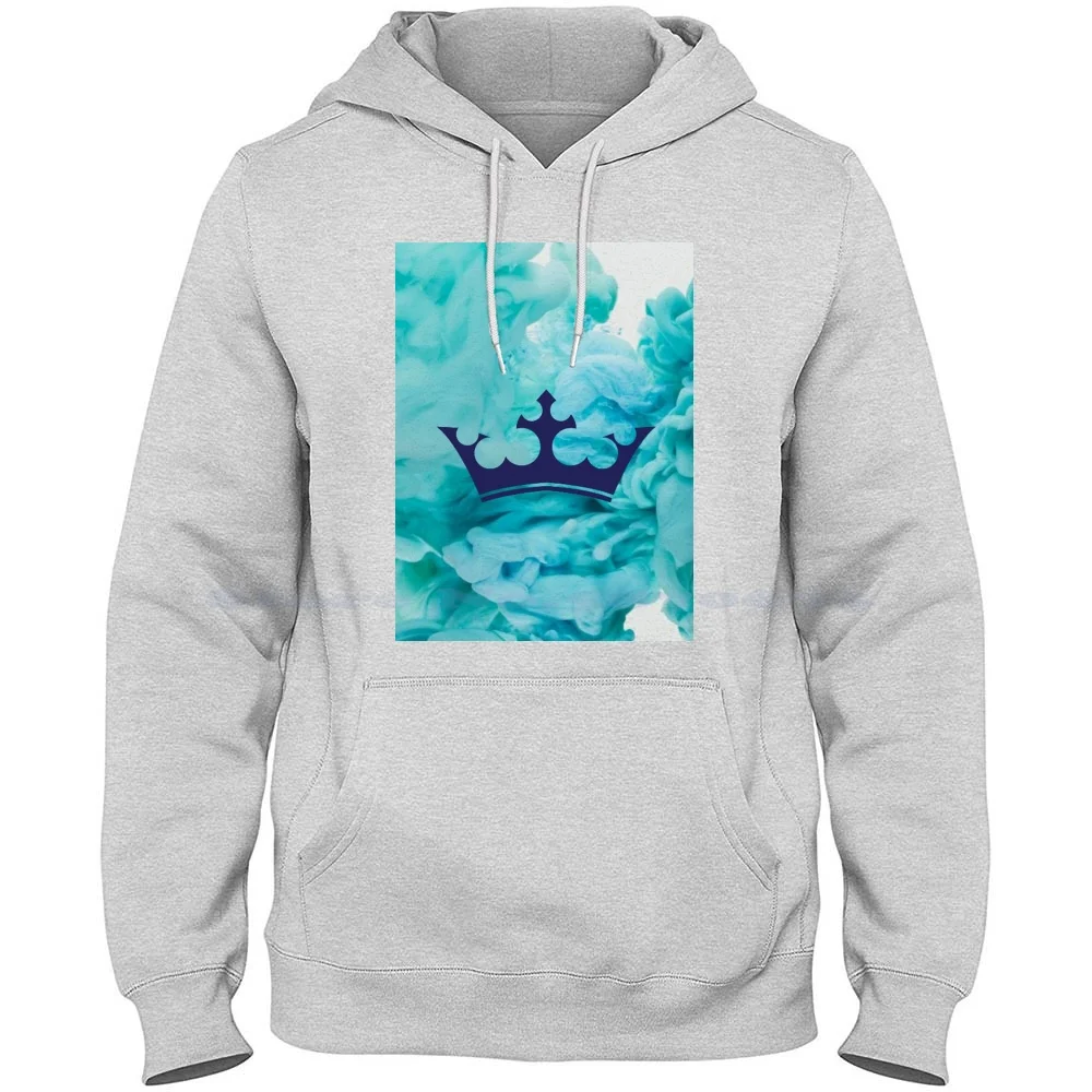Royal Crow-Sudadera con capucha de algodón 100% puro, camiseta de colección única, diseños de moda, color azul real