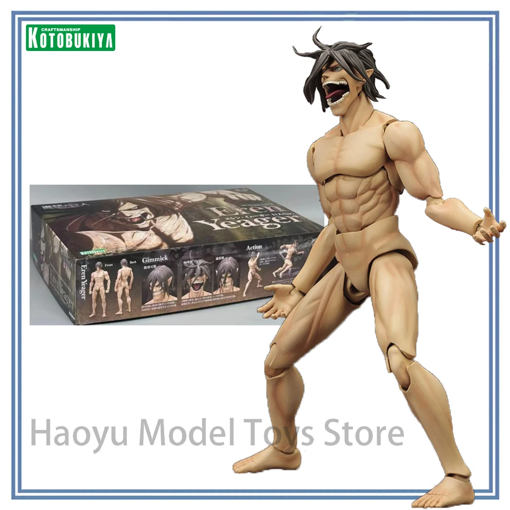 【hy】100-original-authentique-en-stock-kotobukiya-eren-yeager-figurines-d'action-l'attaque-des-titans-modele-d'assemblage-anime-cadeau-de-collection