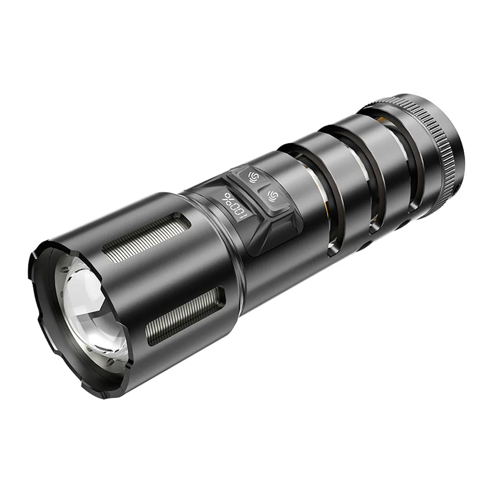 USB Rechargeable LED Camping Light Waterproof Zoomable Work Lamp 17.5*5.5*5.05cm For Outdoor Hiking Tent Flashlight Outdoor Tool