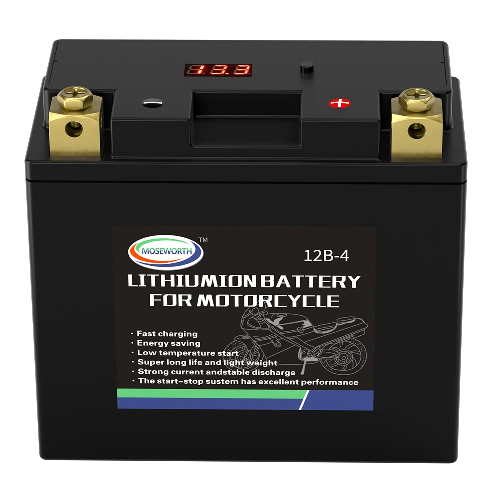 

12B-4 12V Motorcycle LiFePO4 Battery Built in BMS 8Ah CCA450 Power Bank Portable Battery Starter Electric Devices for ATV UTV RV