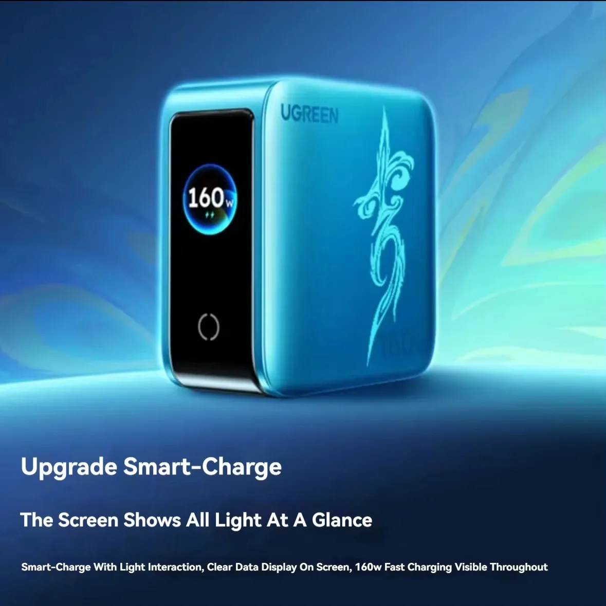 MiHoYo Honkai Star Rail Yao Guang GaN Charger Digital Display 4C1A Multi Port PD Fast Charging Block For Laptop And iPhone