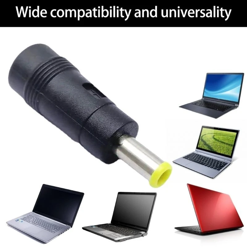 Essential Laptops Power Supply Adapter Tip Portable DC5521 to DC5030 Connector 83CE