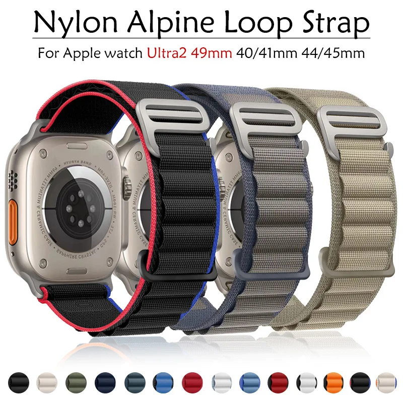 ألبي للساعة ، سوار ساعة ، ، ملحقات iWatch سلسلة 9 ، 8 ، 7 ، SE ، Ultra 2 ، سوار ، 44 ، 45 ، 49: 49: Apple ، حزام 41: 41