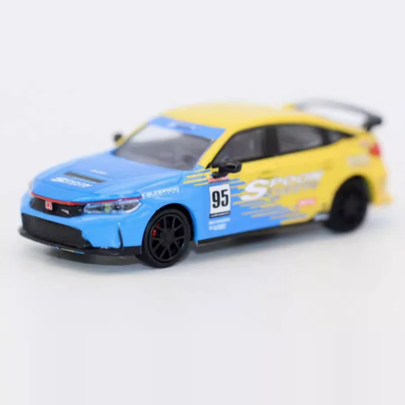 

Para 1/64 масштаб 2023, Honda Civic FL5, имитация модели автомобиля из сплава, статическая коллекция, украшенные праздничные подарки, игрушки, сувенирный подарок