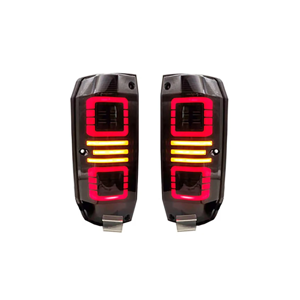 1 Pair Taillight  For Toyota Land Cruiser LC76 1984-2022 Modified LED Rear Lamp Lights  Waterproof Brake Reverse Lamp