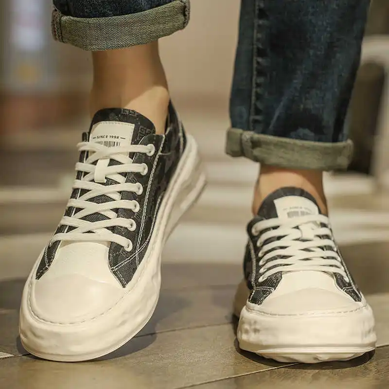 

With Ties Appearance Increases Sneakers For Men 41 Training Tenes Mascolino Sneakers Shoes Men Sports High Fashion On Sale