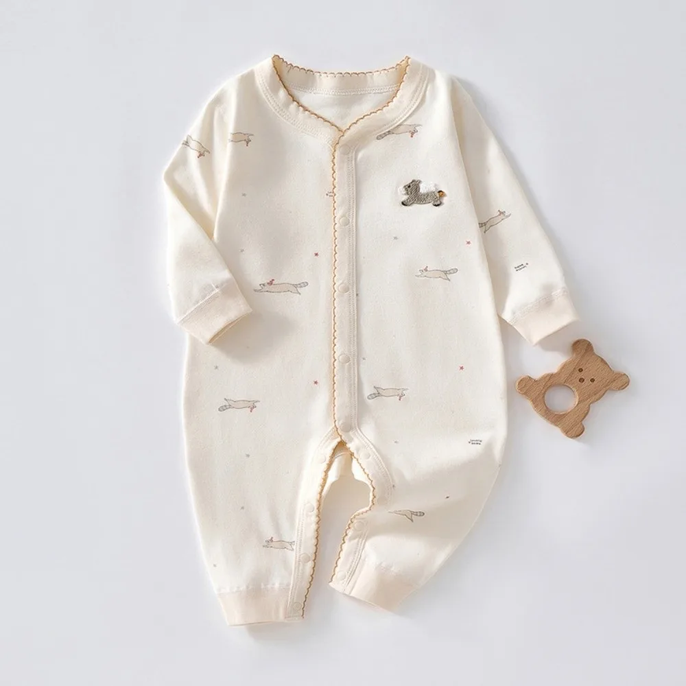 

Horse/Rabbit Cartoon Baby Romper Long Pants Climb Casual Outfit Cartoon Baby Jumpsuit One-piece 3-6-12 Month