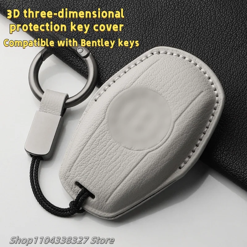 Leather car key case Bentley Continental, Tian Yue, Tian Yue Fei V8 car interior modified protective goatskin keychain