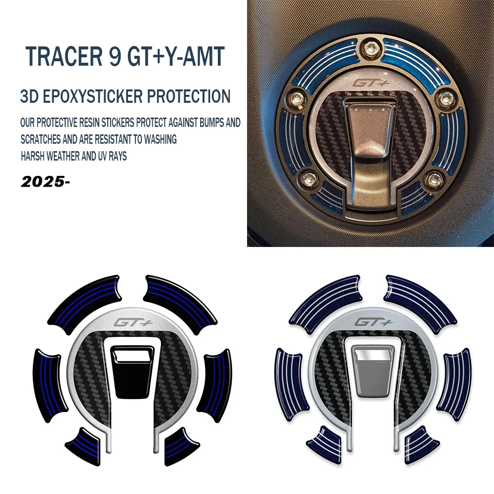 

For Tracer 9 GT+Y-AMT 2025 Fuel Cover Protection Waterproof 3D Resin Sticker Tracer 9GT+ Accessories