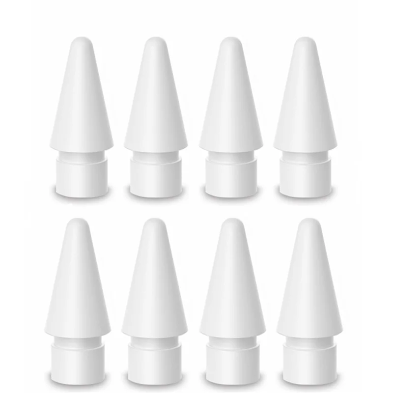 8 Pack Replacement Tip for Pencil Nibs for Pencil 1St & 2Nd Generation (White)