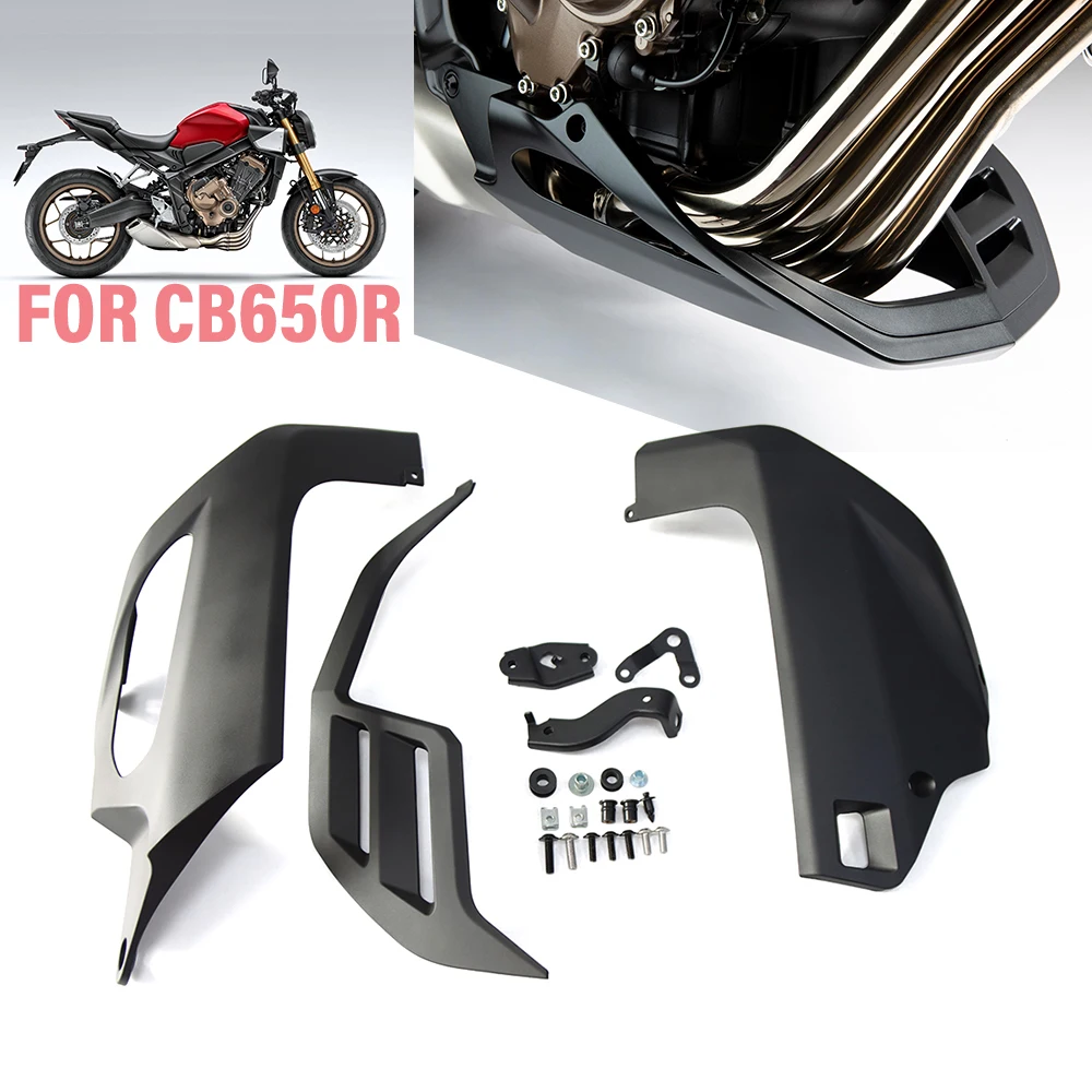 

Motorcycle Belly Pan Engine Spoiler Lower Fairing Body Frame Panel Protector For Honda CB650R CB 650R 650 R 2019-2024