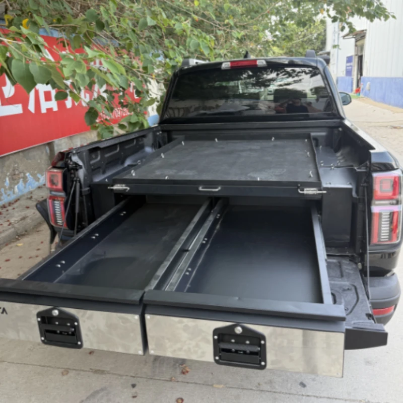 Picture 4: Car Accessories Pickup Truck Bed Sliding Storage Container, Cargo Organizer System For Overlanding Travel