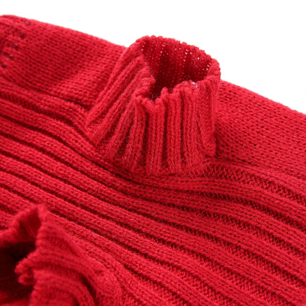 

Dog Christmas Sweater Warm Winter Pet Clothes Size M Stylish Tree Print Comfortable Easy Wear Small Dog Holiday Party Outfit