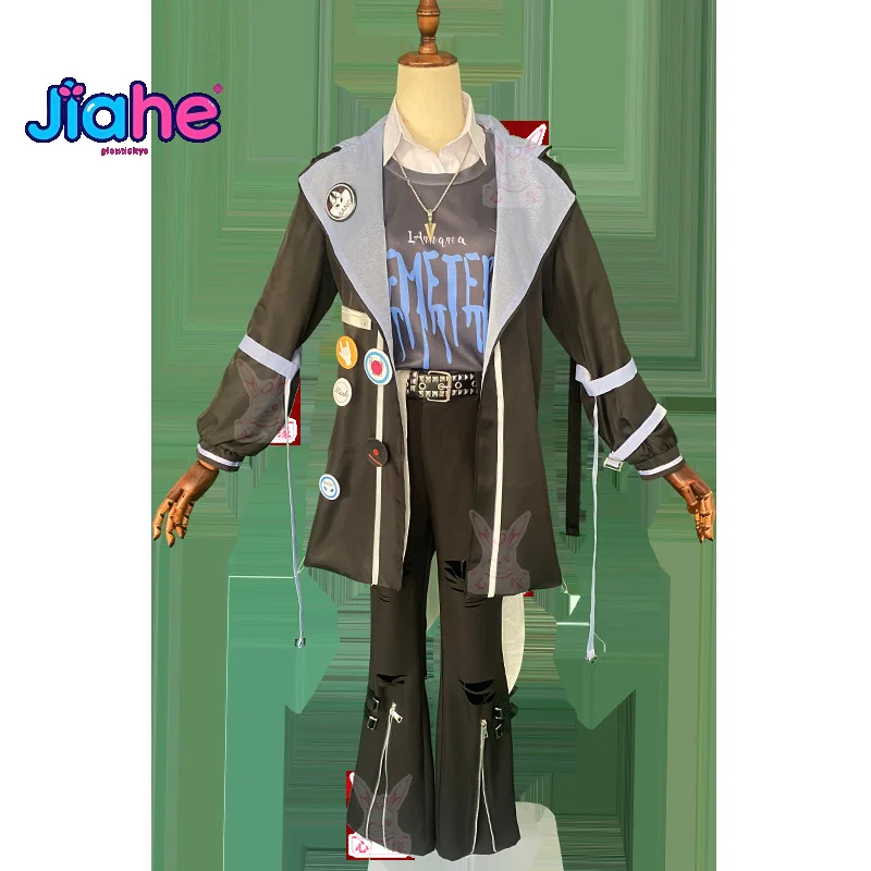Ithaqua Identity Ⅴ Night watchman Cosplay C-104 Rock Band Costume Halloween Carnival Leisure Set Men's Women's Fashion Uniform