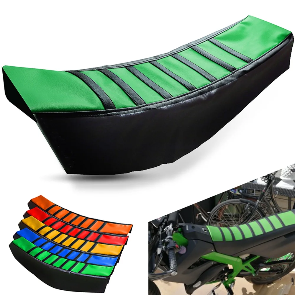 

Motocross Rubber Soft Seat Cover Dirt Bike Pit For Kawasaki KDX KLX 125 D-TRACKER 140 175 200 220 250 300 450 650 SR G L BF S R