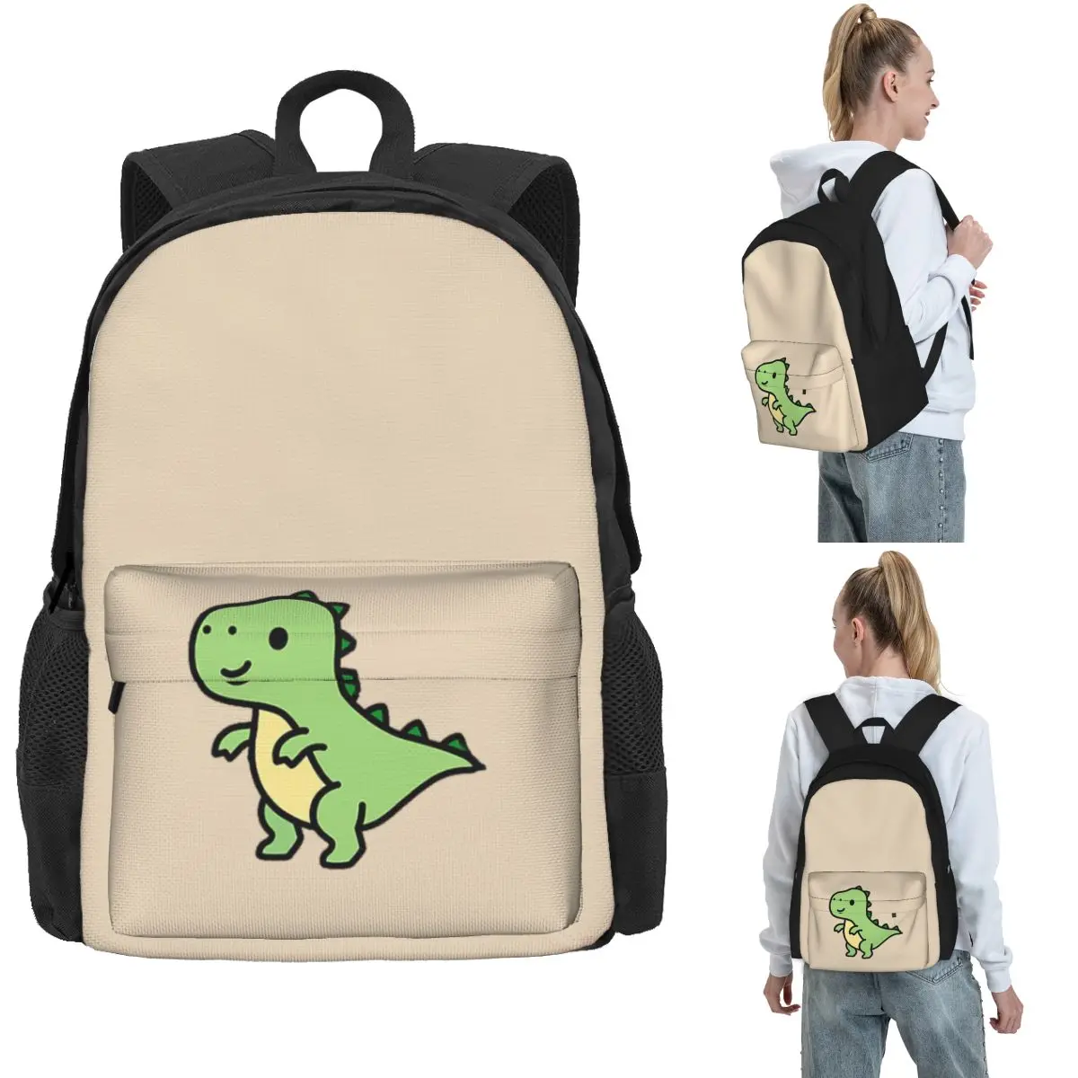 

T. Rex Bucket Backpack Hot Sale Daypack Large Capacity Children BookBag School Bag Shoulder Bags for Men Women