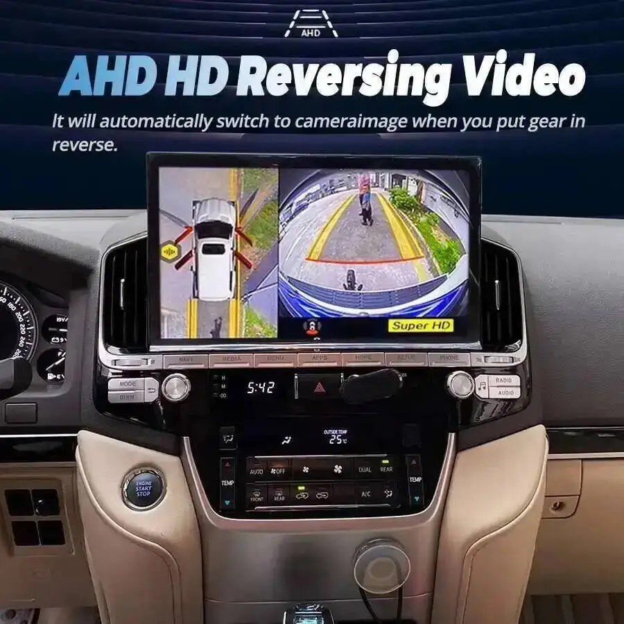 

Авто DSP для TOYOTA LAND CRUISER LC200 2016-2021 LC300 13,3 "Android мультимедийный видеоплеер беспроводной Carplay автомобильный GPS-навигатор