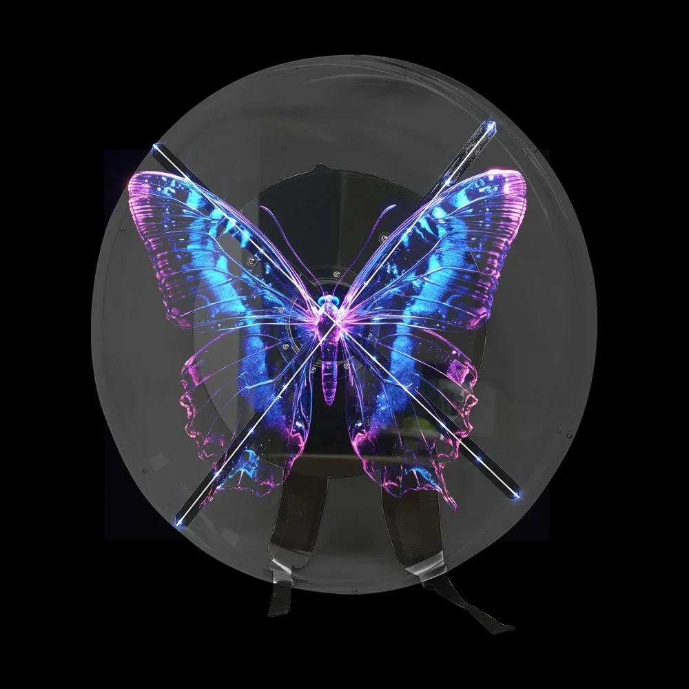 

Holographic Advertising Machine 3D Hologram Fan Backpack With Battery And WiFi Capabilities For Eye-catching Displays