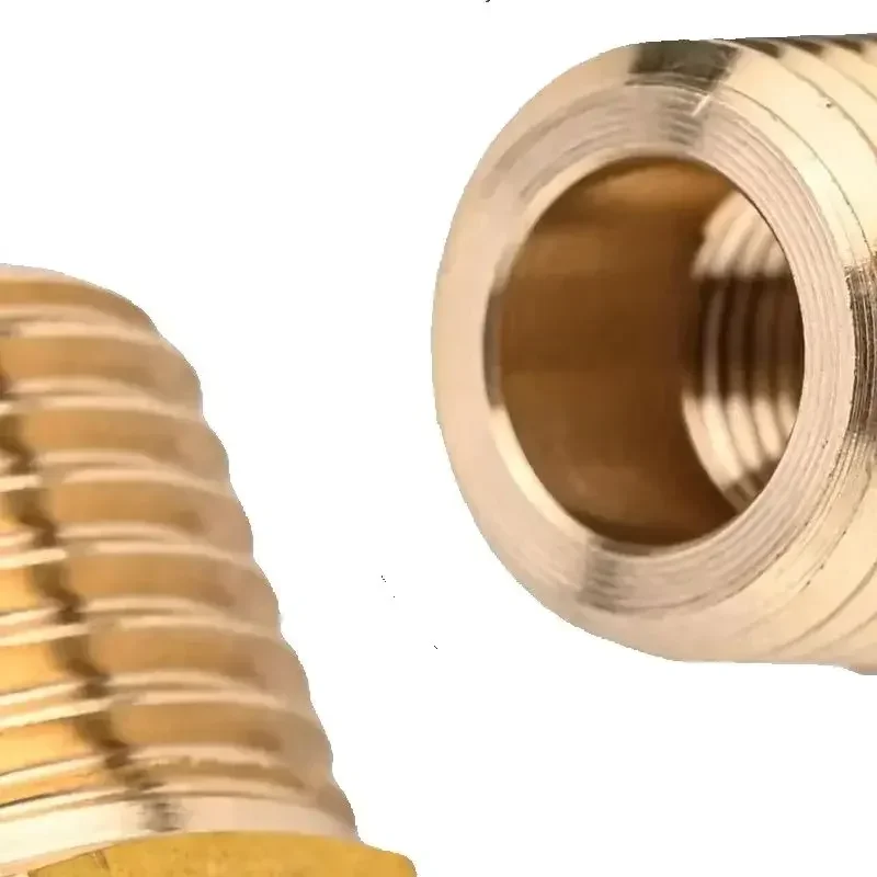 For Pipe Connections Pipe Connector Brass Pipe Reducer 1 4 NPT Male To 1 8 NPT Female Easy Installation Hex Adapter Design