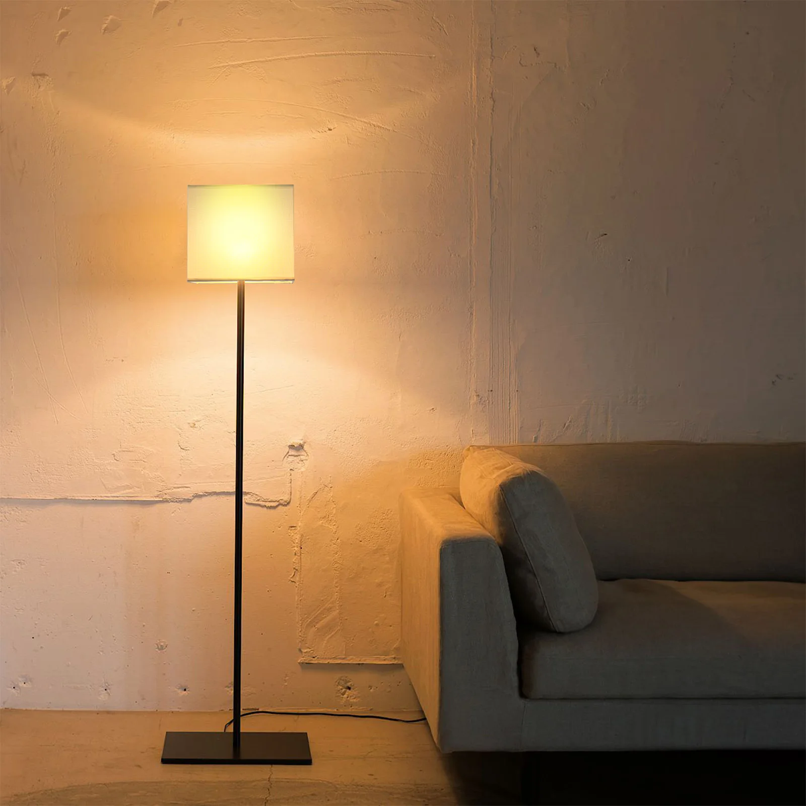 

Replacement Rectangle Fabric Lamp Shade 18x12x10 Inch for Table Desk Bedside Lamp Soft Light Decorative Dustproof Living Room