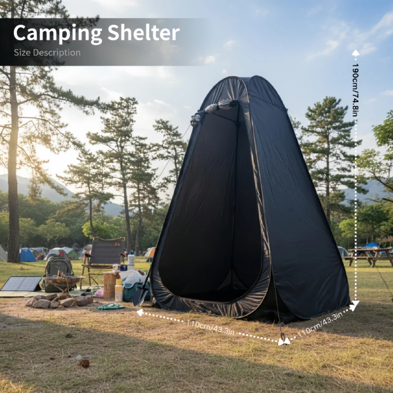 Portable Pop-Up Privacy Tent Outdoor Shower Tent Foldable with Storage Bag Easy Setup for Beach Camping - Ideal for Outdoor Use