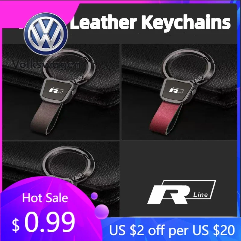 Llavero de Metal de Lujo Premium para Volkswagen VW 2026, para Volkswagen RLine Caddy Jetta Passat Golf GTE GTI Polo Vento T-ROC T