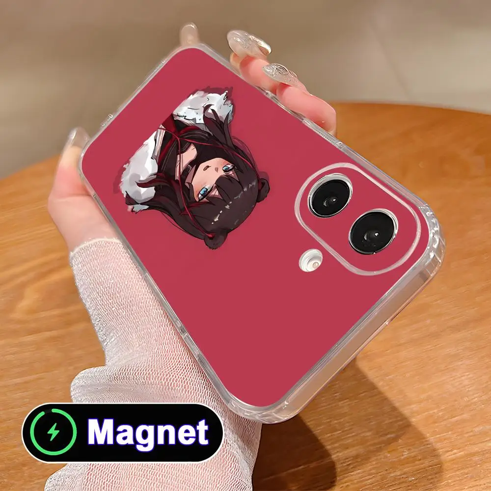 

Чехол для мобильного телефона Arknights Zima из прозрачного TPU с поддержкой MagSafe для iPhone 17 16 15 14 13 12 11 Air Pro Max Plus Mini, цветной