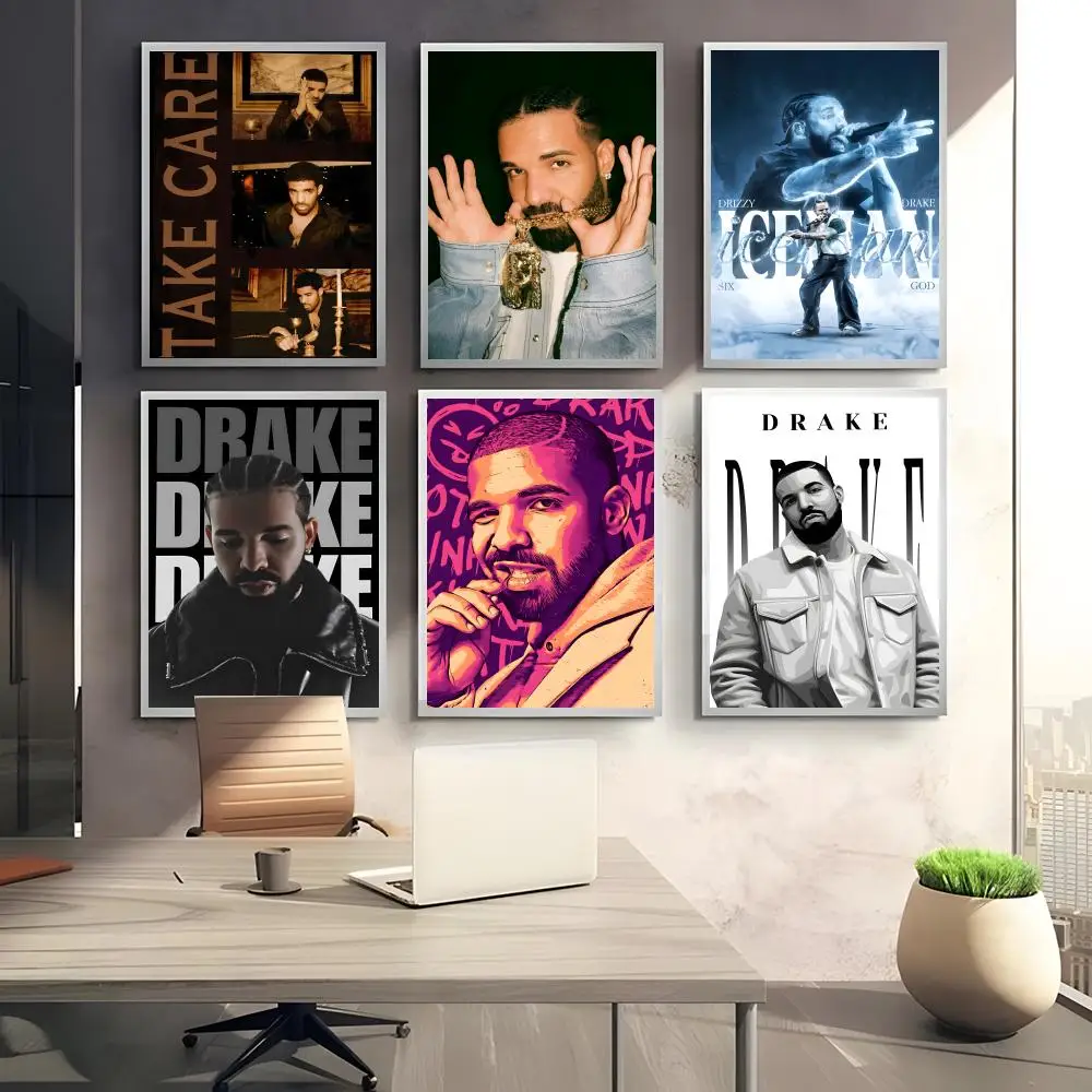 Fashion Lyrical Influential D-Drakes Poster Sticky Waterproof Coffee House Bar Room Wall Decor Gift