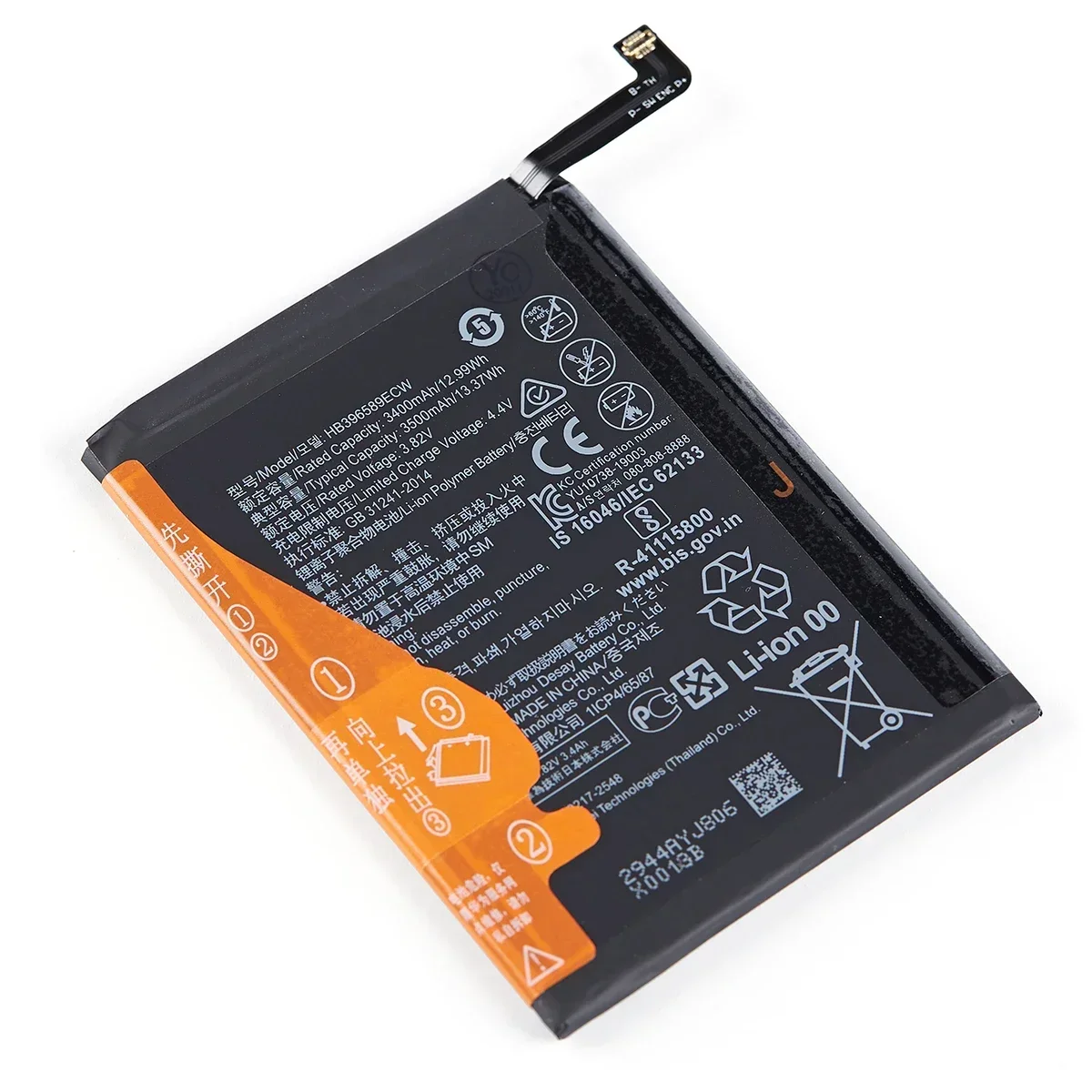 100% Orginal  HB396589ECW 3500mAh Battery For Huawei Nova 5 Nova 5 pro nova5pro SEA-AL00 SEA-AL10  Replacement Batteries