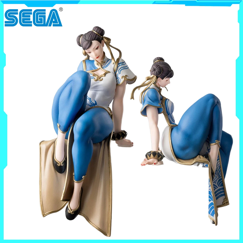 100% original em estoque sega premium chokonose figura street fighter 6 chun-li coleção série modelo de personagem de desenho animado