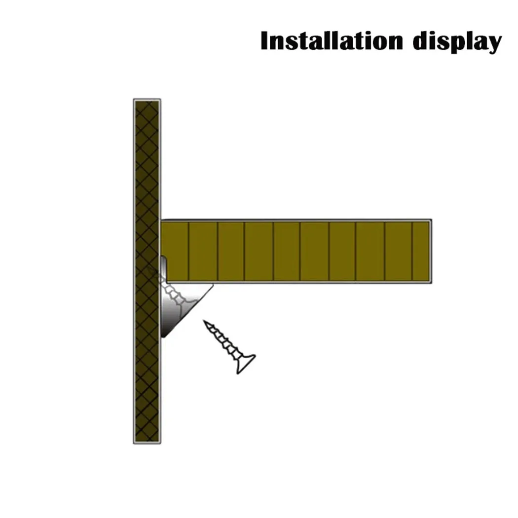100 Set Cunei per riparazione mobili per la casa Staffa angolare per kit di riparazione per cedimenti inferiori del cassetto del petto Fix Mend Mend Mend Mend Mend