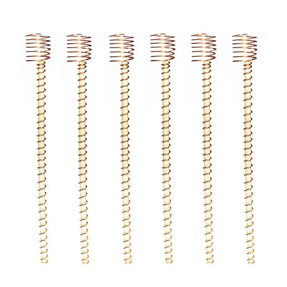 Enhance Plant Health with Premium Copper Coil Antenna Set, 12 Inches, Made of Pure Copper, Includes 6 Pcs Plant Stake